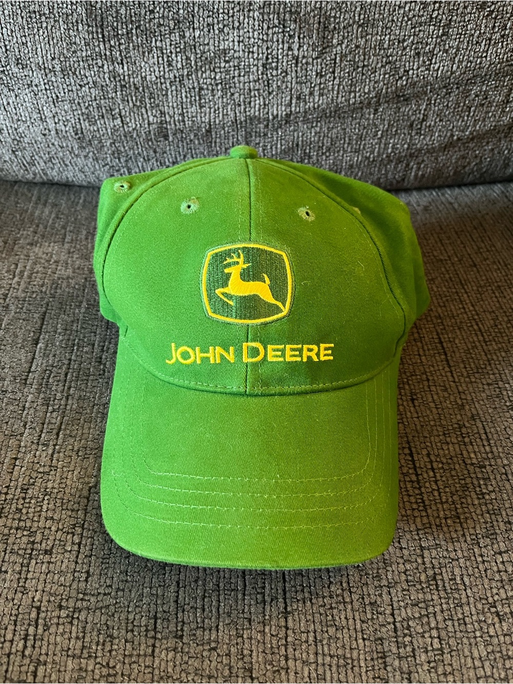John Deere Classic Green Baseball Cap Hat Embroidered Logo Adjustable